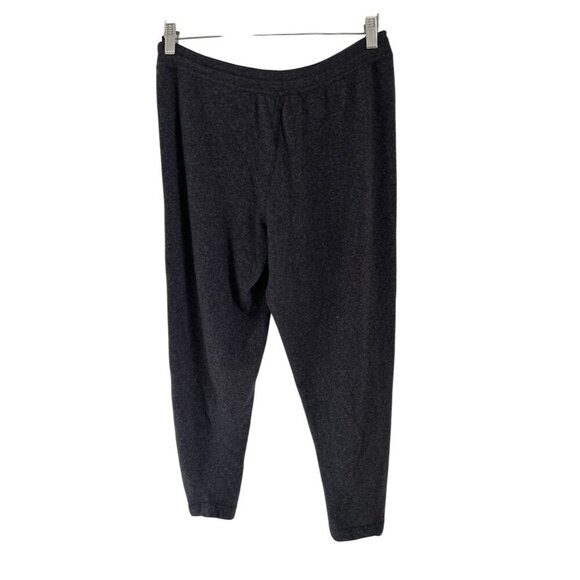 PRINGLE Of Scotland Lambswool Sweatpants Charcoal Gray Knit Leggings Size La - Picture 6 of 10